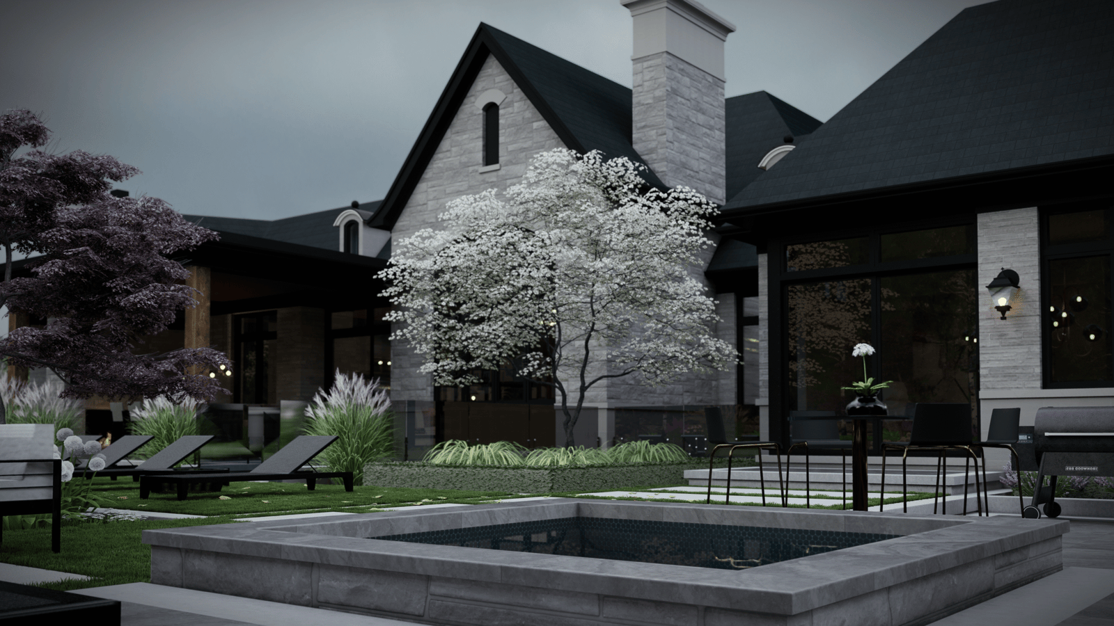 Architectural pool and landscape design Niagara
